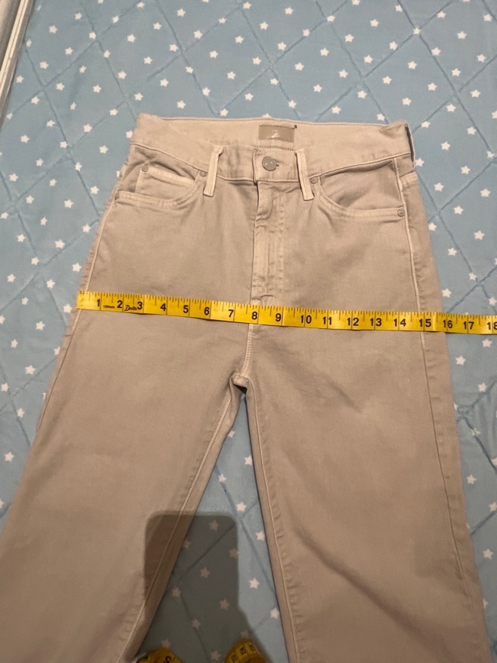 MOTHER The Insider Ankle Fray Chalk It Up Jean size 24 great condition - Picture 11 of 16